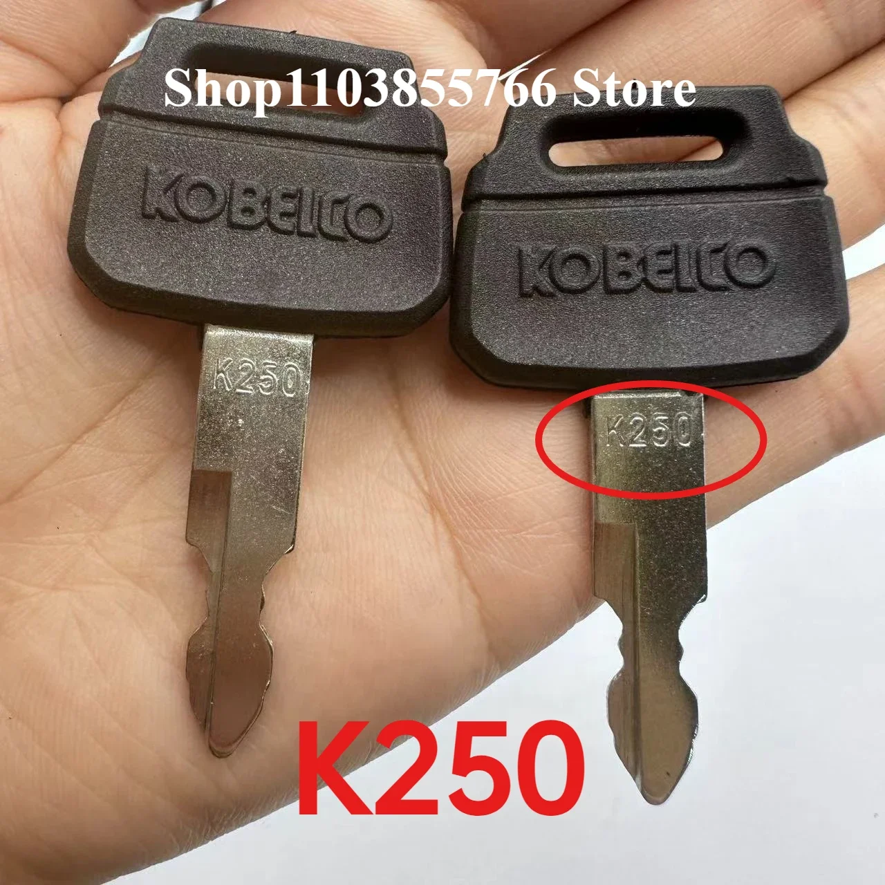 

50PCS K250 2420WL2420 Ignition Switch Key Compatible For Kobelco SK60 SK75 SK200 SK210 SK350 -8-10 Excavator Wheel Loaders