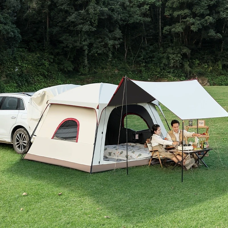 Outdoor tent ridge automatic tail tent vinyl