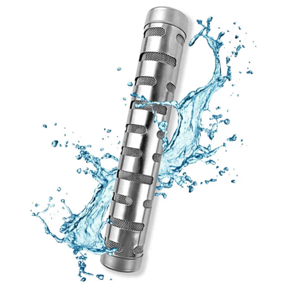 Alkaline PH Water Filter Stick Stainless Steel Portable Hydrogen Mineral Purifier Naturally Increases PH Levels Decreases ORP