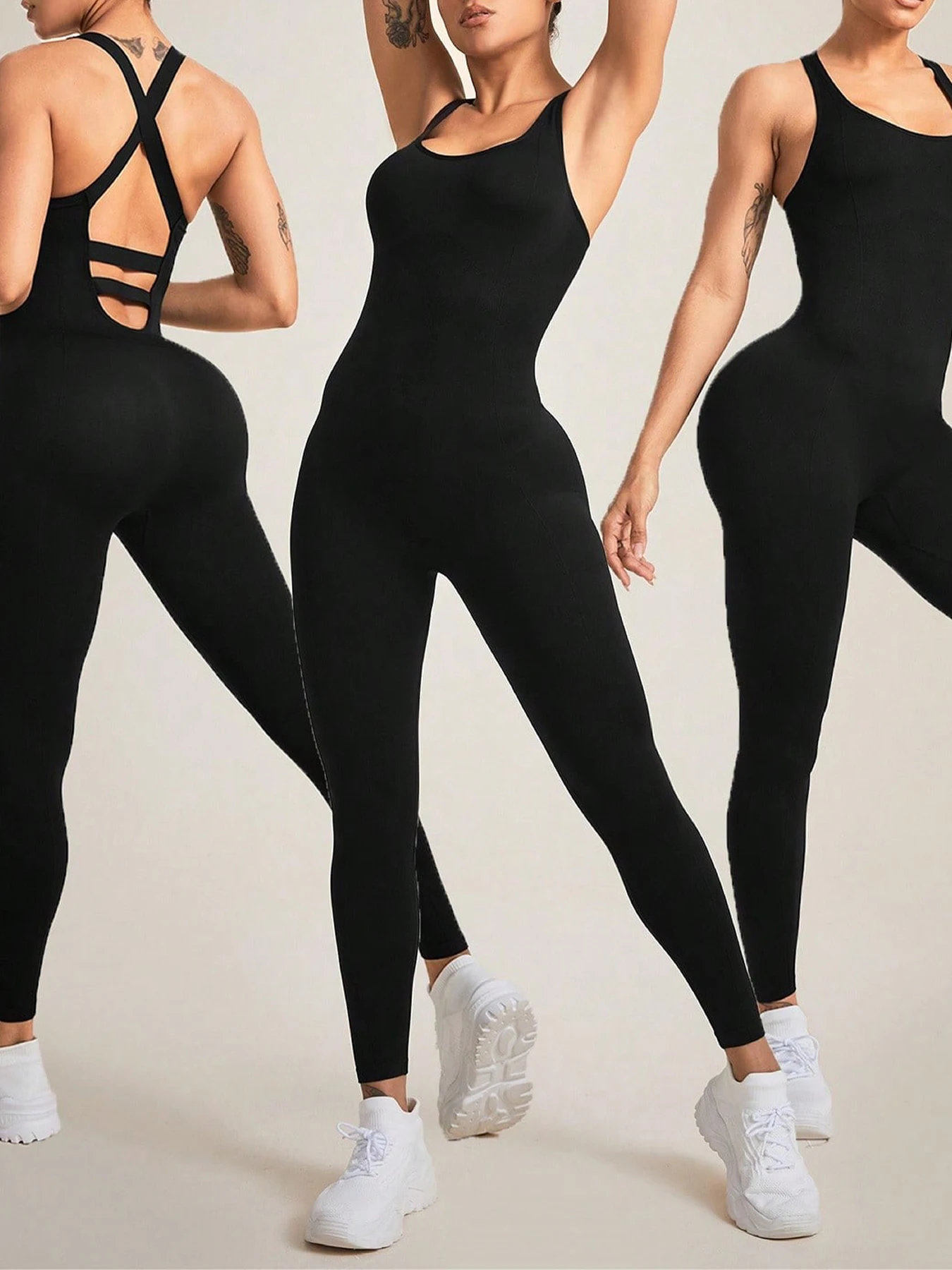 

Jumpsuits for Women, Seamless One Piece Yoga Workout Romper