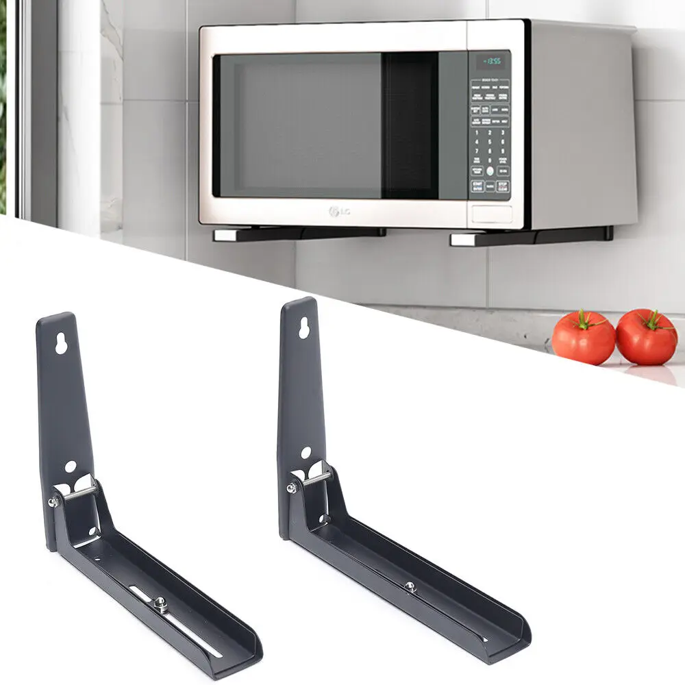 Heavy Duty Foldable Microwave Oven Shelf Brackets