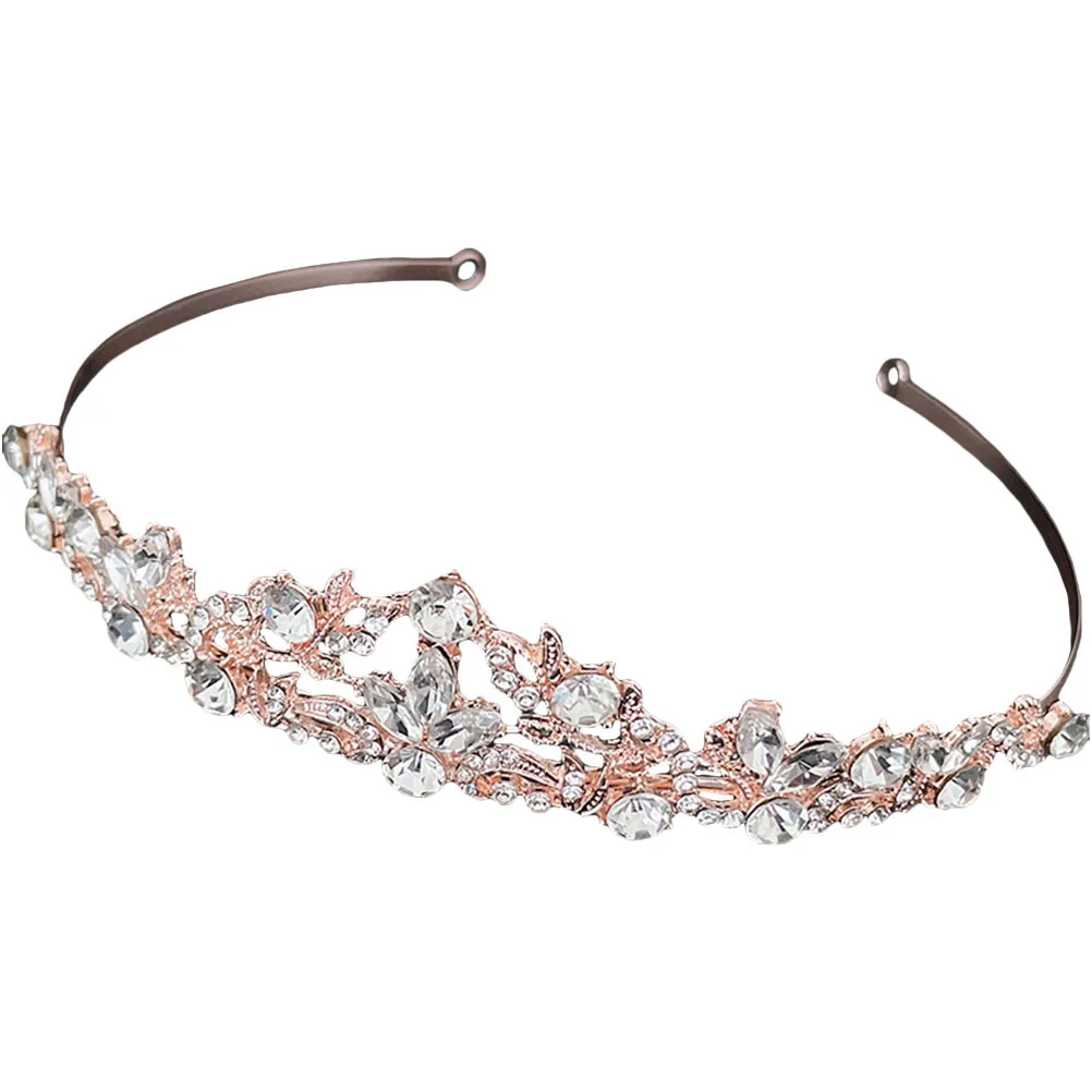 

Mini Crown Hairband Rhinestone Tiara For Women Girls Wedding Party Bridal Headdress Birthday Decor