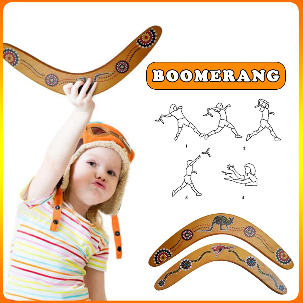 Boomeran g Toys Outdoor Dart Flying Disc Game Toy Kids Kangaroo Throwback V Shaped Boomeran g Throw Catch Entertainment Darts