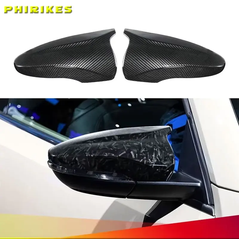 ل VW JETTA MK6 Volkswagen Passat B7 شيروكو بيتل CC Eos غطاء مرآة الرؤية الخلفية إضافة على الجانب غطاء مرآة الجناح قبعات