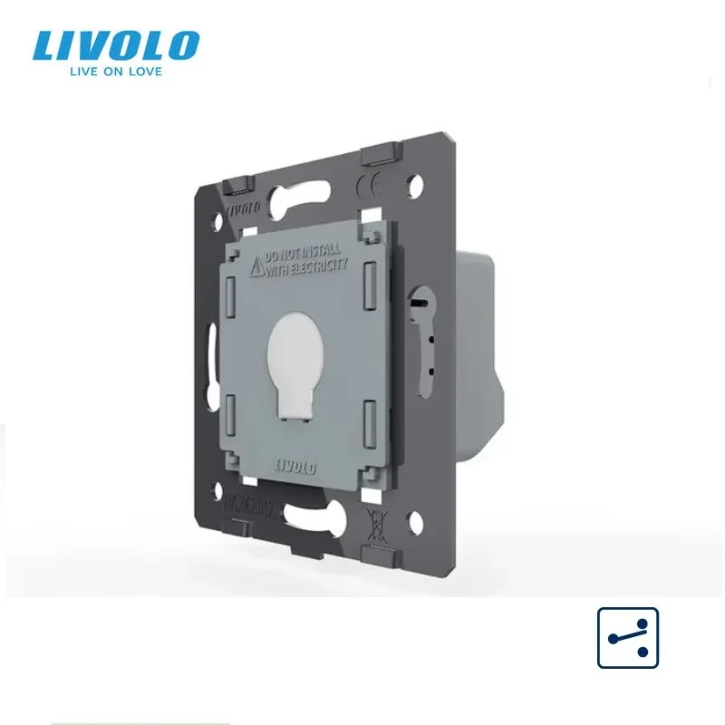 

LIVOLO База сенсорного экрана, 2-позиционный перекрестный переключатель, аксессуары «сделай сам», Buuton, без панели, для замены, товары «сделай сам» Radomly VL-C701S