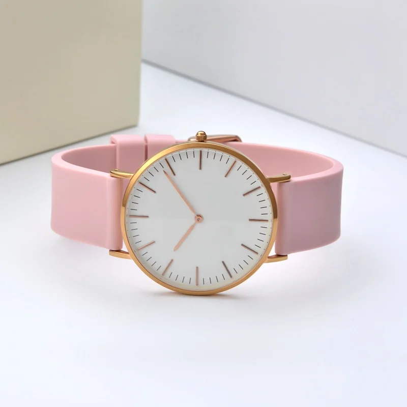 WOCCI High Quality Silicone Rubber Watch Strap Men 16mm 18mm 20mm 22mm 24mm Stainless Steel Buckle 7 Colours Watchband Women