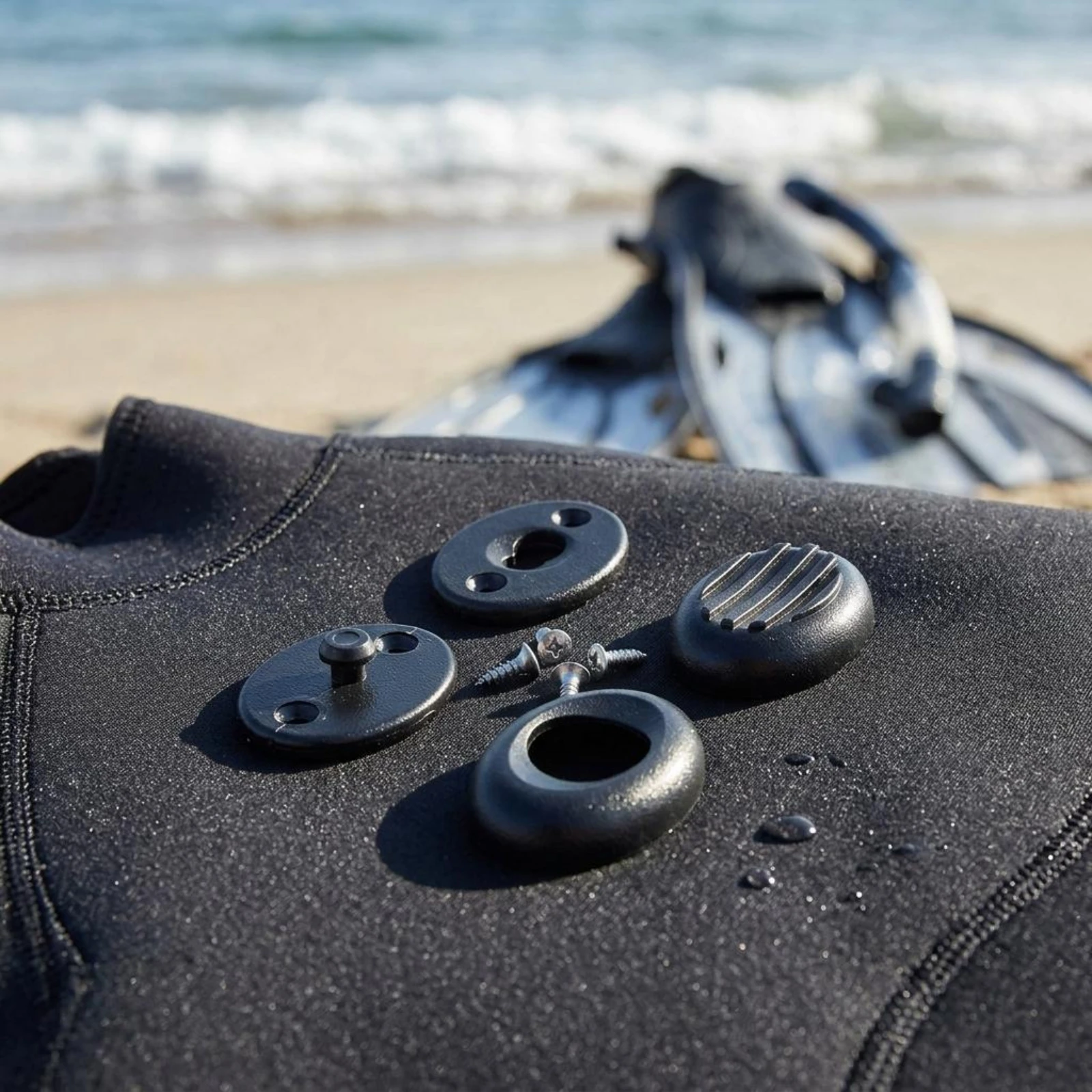 

4 Pieces Plastic Quick Release Buckle DIY Repair Wetsuit Buckle Set Surfing Wetsuit Clasp Simple to Use and Detach for Surfers