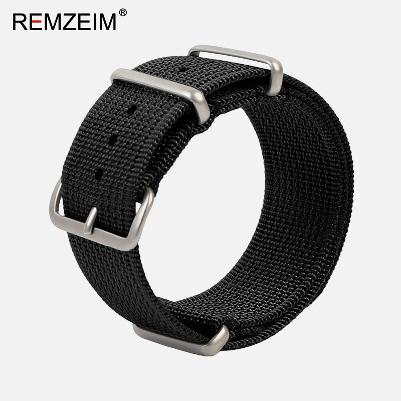 Hochwertiges Nylon-Uhrenarmband, braun, grün, schwarz, Band, Militär, lässig, Armband, Armee, Sport, Armband, Ersatzgürtel – Detail 10