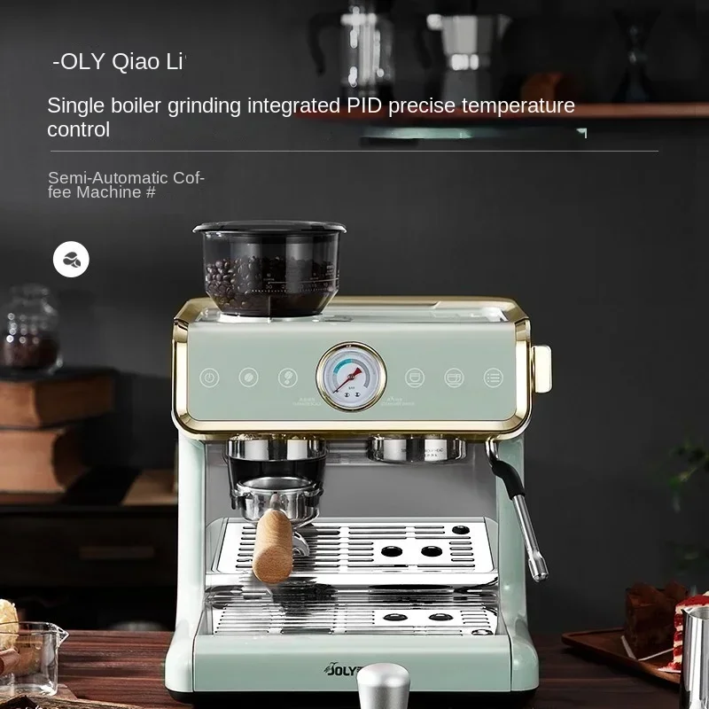 QL-998D Italian coffee machine for household small semi-automatic steam extraction and milk frothing