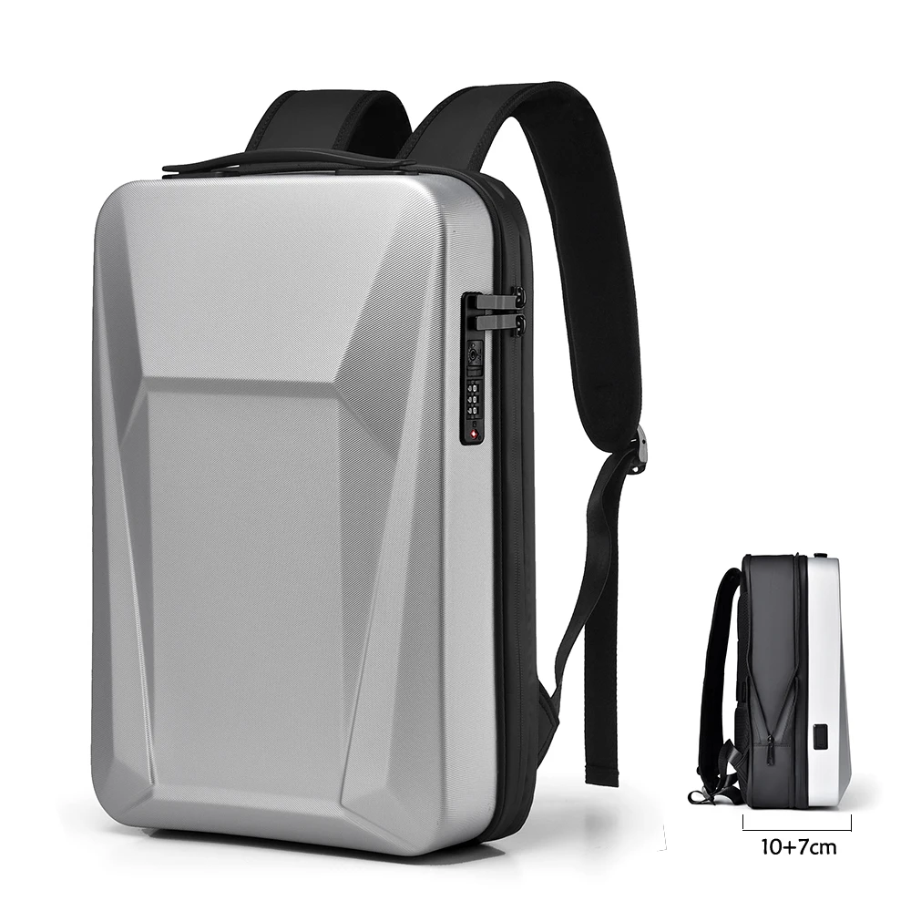 Мужской рюкзак с твердым корпусом для ноутбука 17 дюймов, водонепроницаемый противоугонный расширяемый игровой рюкзак с замком TSA, роскошный деловой рюкзак с зарядкой через USB