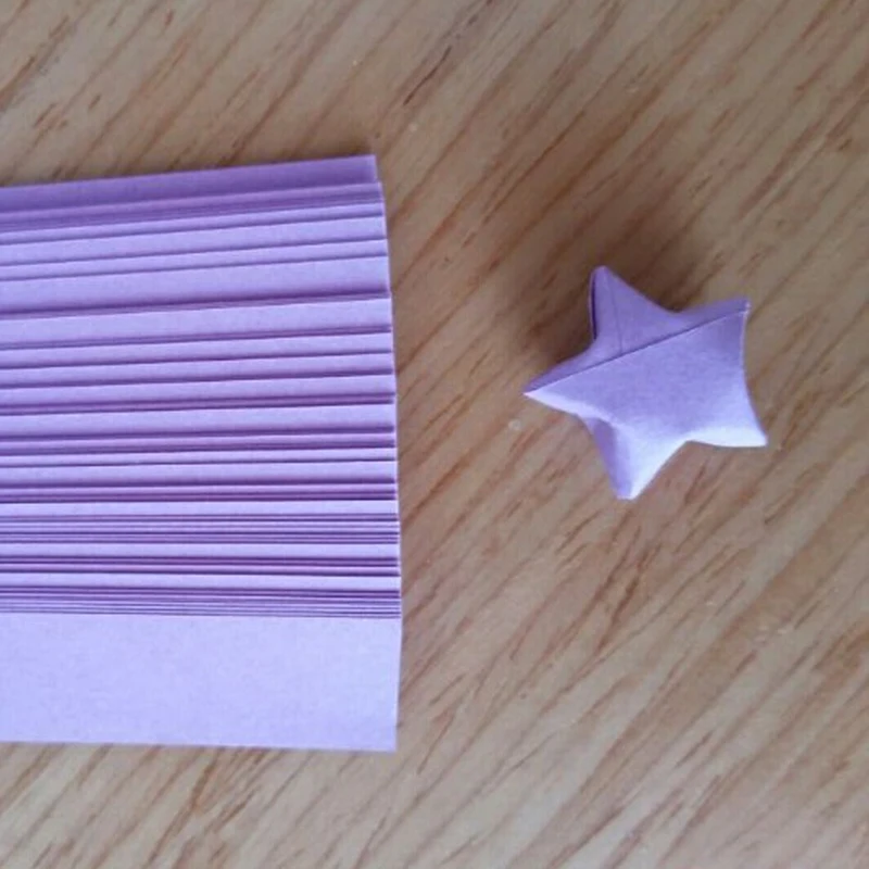 Origami Lucky Star Tiras de papel Cintas de papel plegables Colores