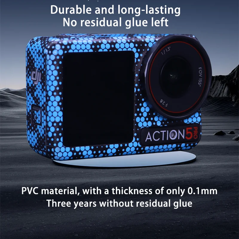 DJI 액션 5Pro 용 스포츠 카메라 프레임 스티커, 스크래치 방지 보호 필름, 개성 데칼 스킨, 오스모 액션 5PRO 개조 키트