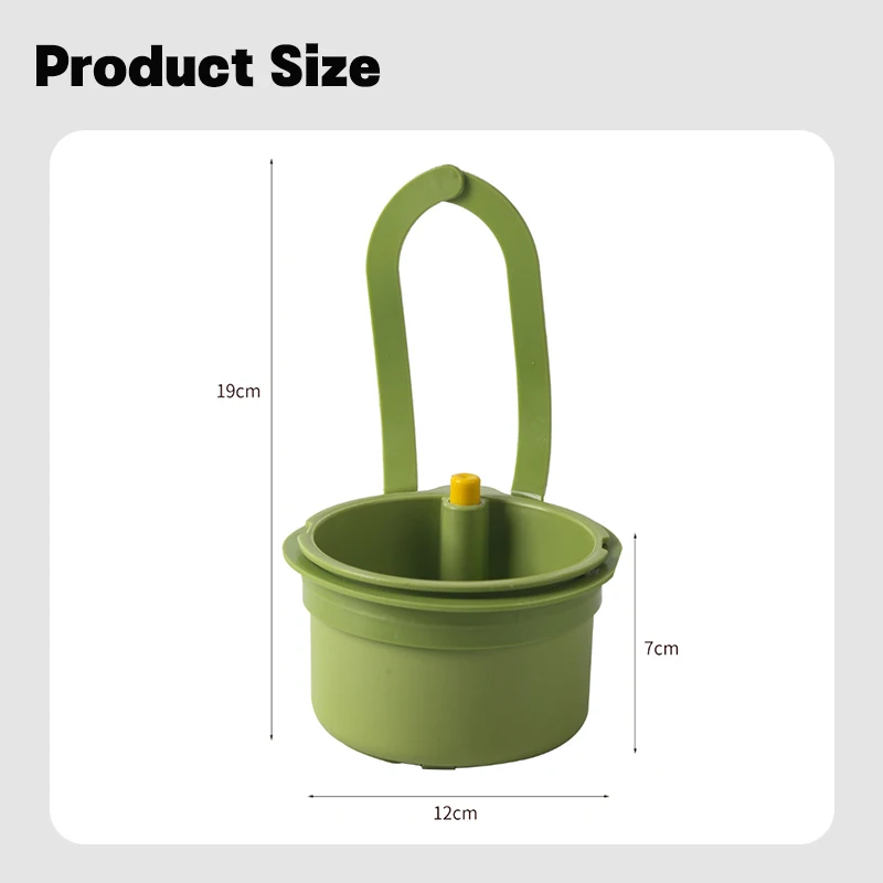 Multifunctional Creative Sink Hanging Strainer Basket Removable, Openable Bottom Lid Kitchen Waste Strainer Quick Drainer