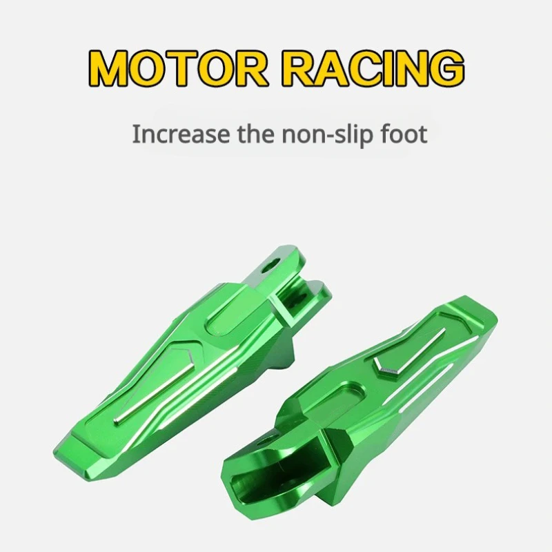 CNC Motorcycle Front Rear Foot Rests FootpegsExtender Pedal For Kawasaki Ninja400 Z400 Front Back foot non-slip foot