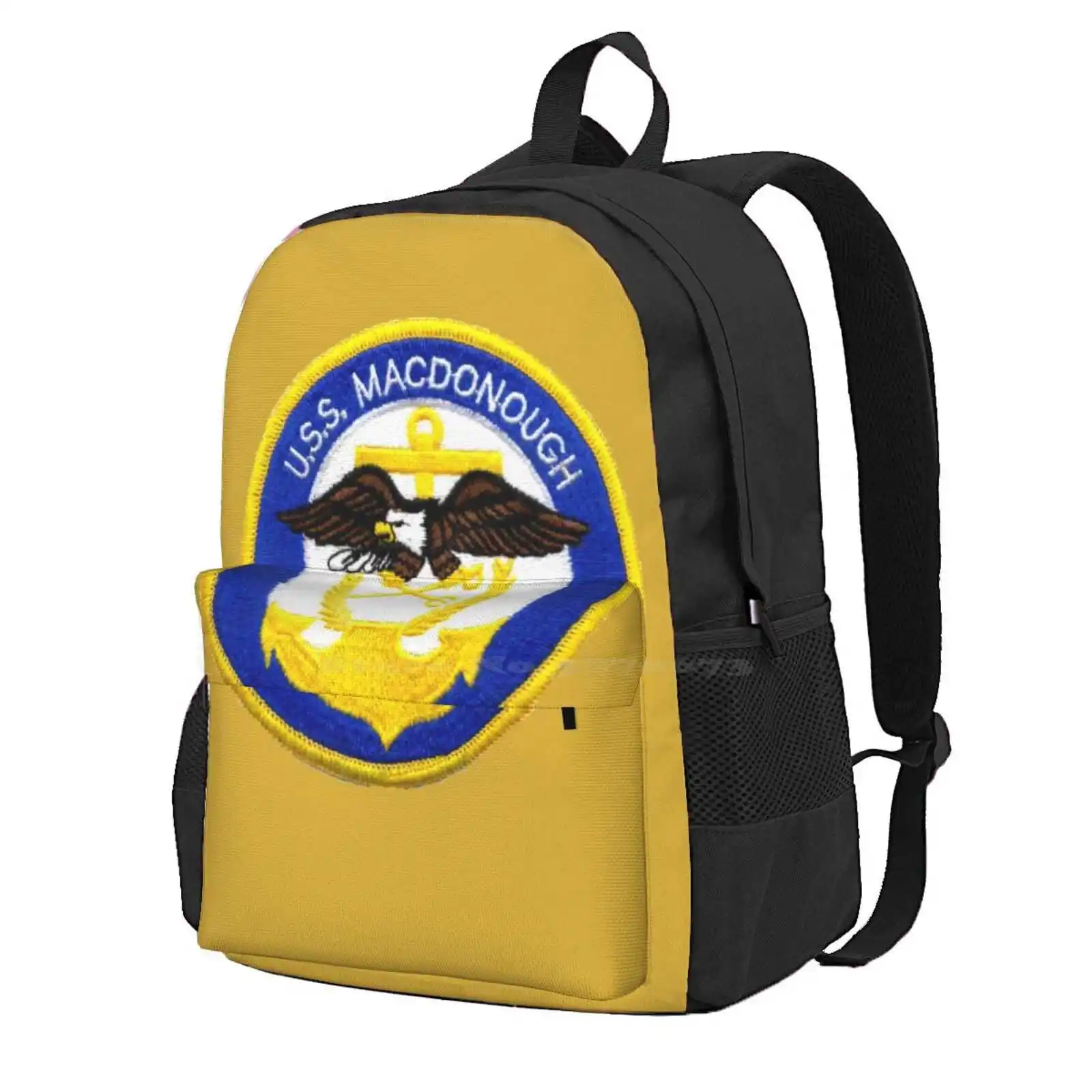 Uss Macdonough (Dlg-8) Ship'S Store Hot Sale Schoolbag Backpack Fashion Bags Uss Macdonough Dlg 8 Destroyer Usn Christmas