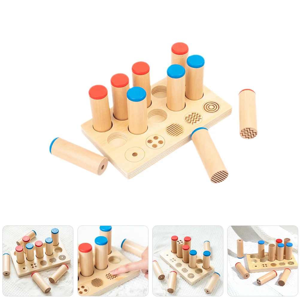 

1 set 1 Set Voice Pairing Cylinders Wooden Sound Tube For Kids Auditory Training Educational Interactive Learning Game Sensory
