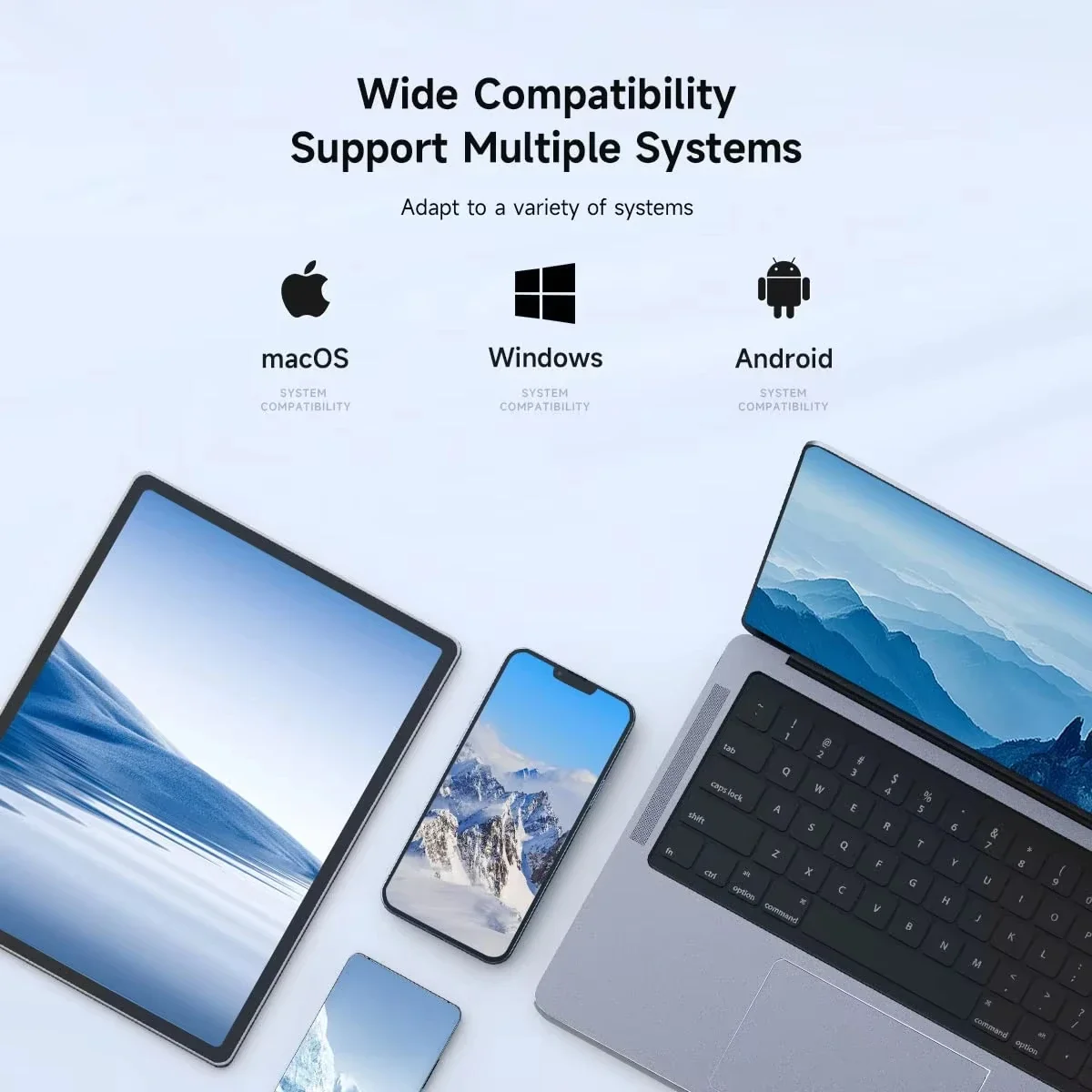 USB C/USB 3.0 to Dual HDTV 4K 60Hz Dock Station DL6950 Chip Display Link Compatible with Windows macOS mac M1/M2 Android Chrome - Image 3