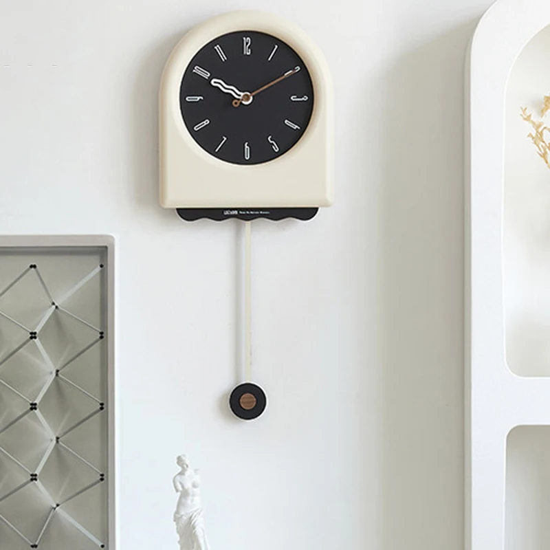 T*-Fashion Minimalist Clock Wall Modern Interior Aesthetic Modern Design Nordic Wall Clocks Simple Creative Wanduhr Home Decor