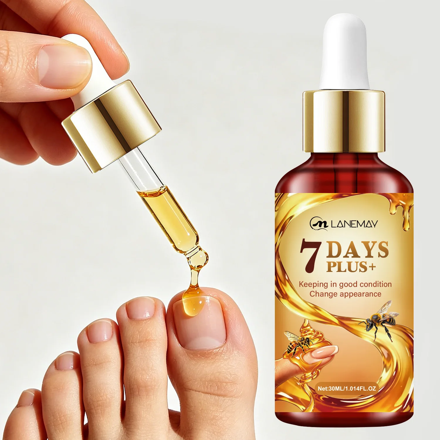7 Days Plus+ Nail Care Serum  Intensive Repair & Hydration Transform brittle nails into strong.