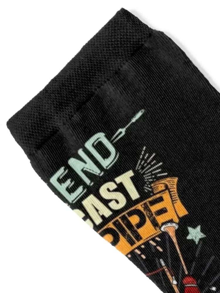 Bagpipes Gift Men Scottish Bagpipes Music Bagpipe Socks hockey Sports New year's christmas stocking Male Socks Women's