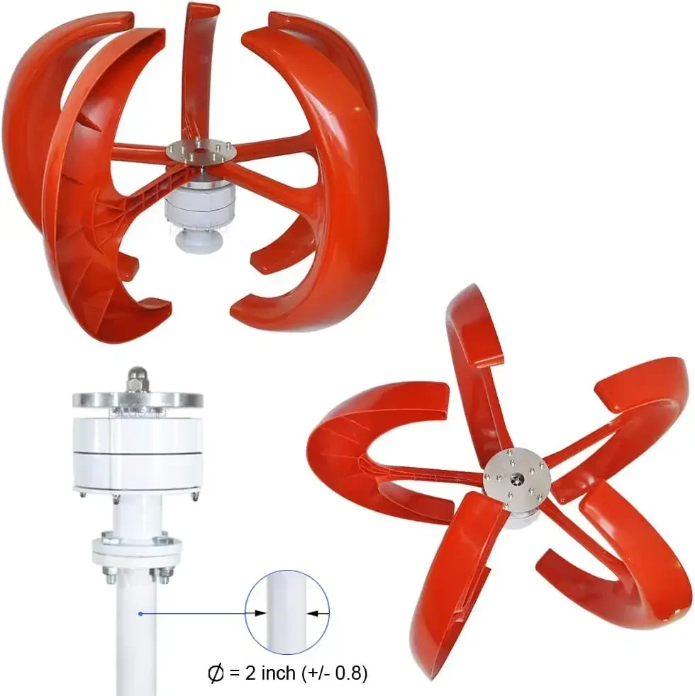 

-Wind Vertical Axis Generator 3 Phase Permanent Magnet Generator Wind Turbine Kit