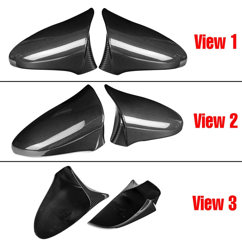 For LEXUS IS ES GS LS CT RC F-Sport 2014-2020 Car Rearview Side Mirror Cover Wing Cap Sticker Exterior Door Case Trim Carbon