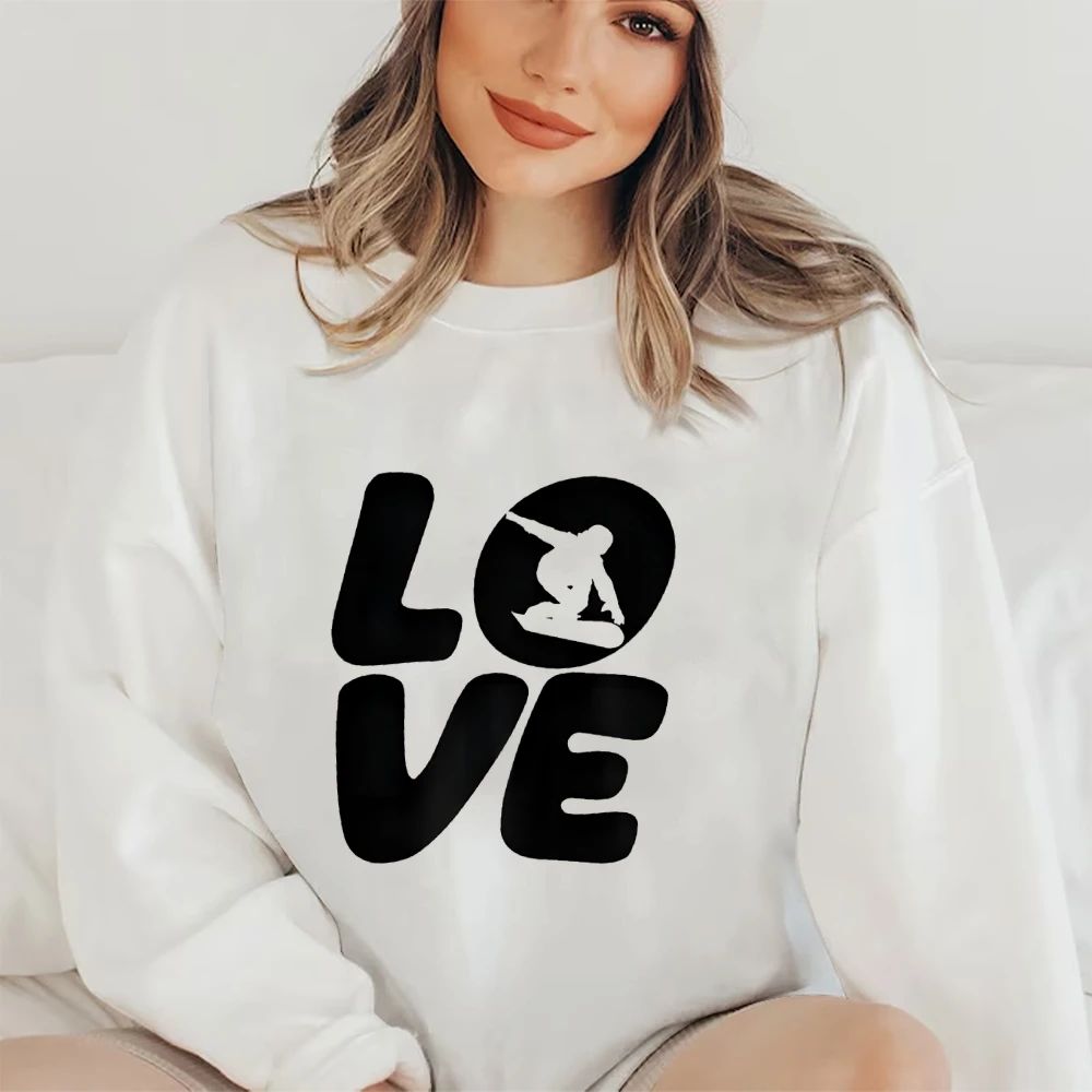 الحب الثلوج الصعود بلوزات هدية ل طاقم لوح التزلج Nec عارضة البلوز لارتداء اليومي فضفاض صالح لل Wemen الرجال ربيع الخريف