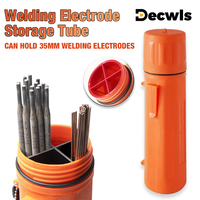 Welding Rod Storage Tube Electrode Rod Storage Tools Holds 35mm Electrodes, Removable Internal Dividers Electrode Protection Box