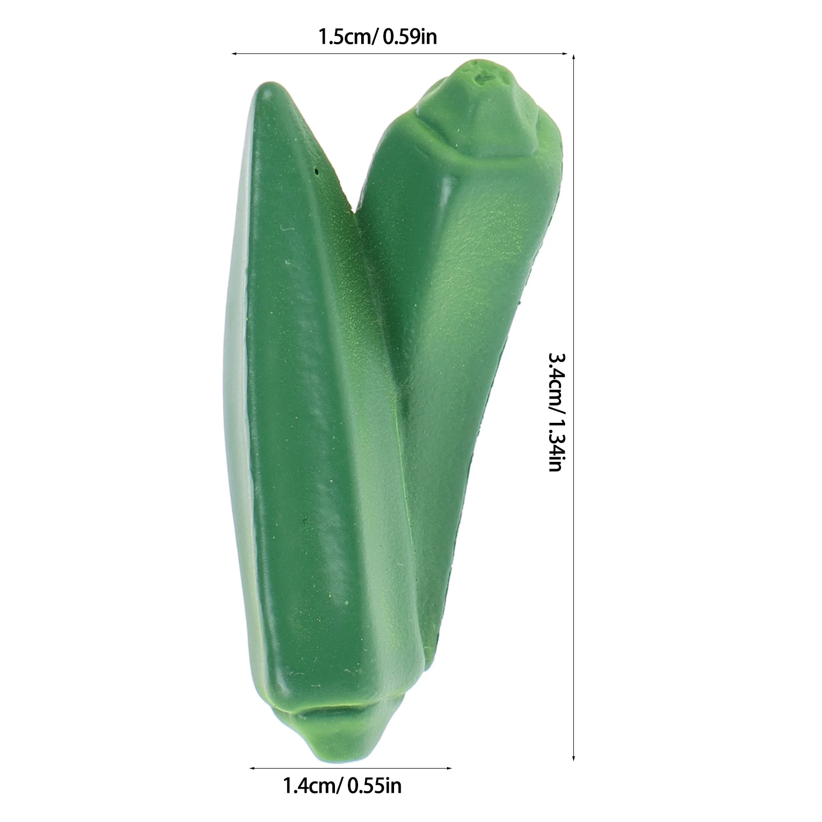 10 قطعة البامية المصغرة واقعية الراتنج الخضروات الصغيرة اكسسوارات دمية المطبخ الديكور التظاهر الغذاء مصغرة سوبر ماركت #2