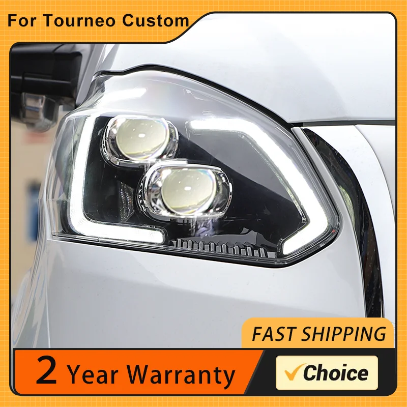 

Car Headlight For Ford Tourneo Custom 2016-2022 LED Head Lamp Upgrade DRL Dynamic Signal Lamp Head Lamp Front light Assembly