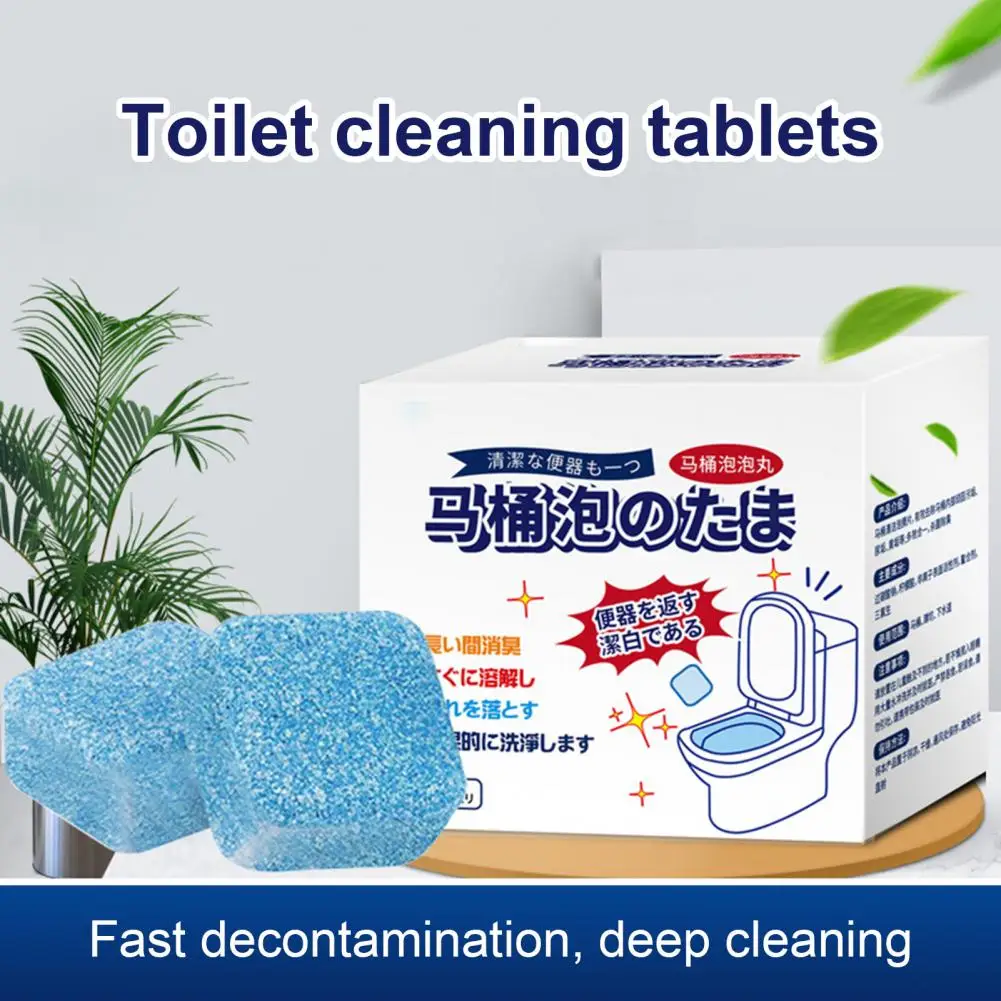 12Pcs Toilet Cleaning Tablets  Excellent Toilet Dirt Stain Cleaning Tablets  Easy to Use Toilet Bubble Pill