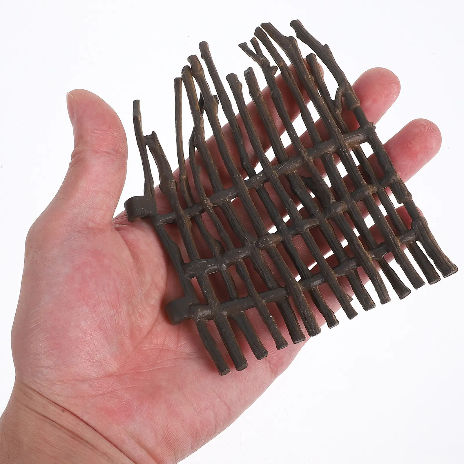 

4Pcs Miniature Fence Kit for Fairy Garden Micro Landscape Decoration Mini Garden Border Realistic Simulation Wood Picket