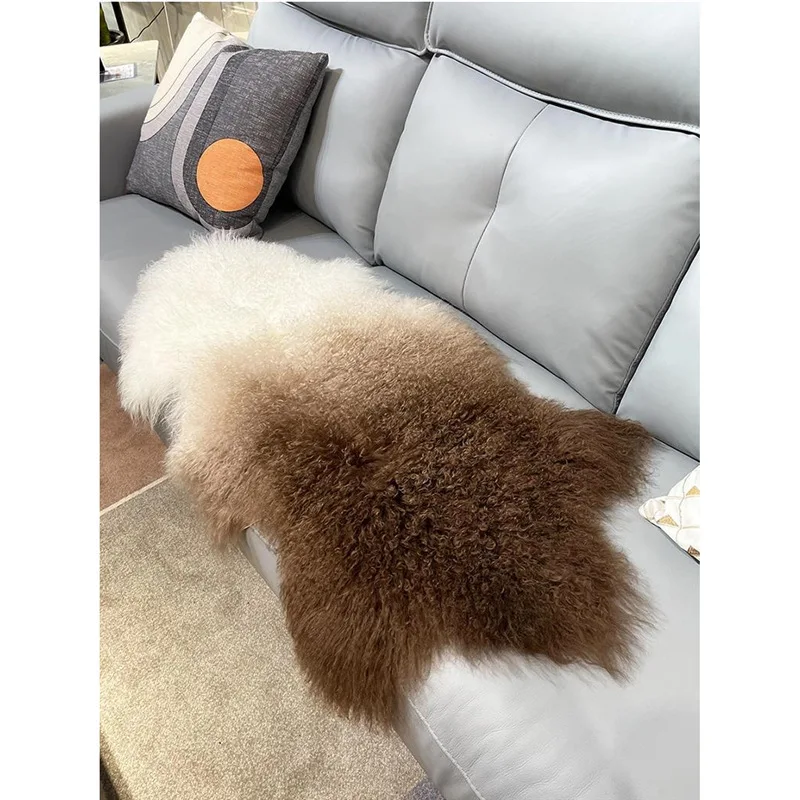 Matte Ningxia ganze Schaffell dekorative Decke langes Fell integrierter Teppich