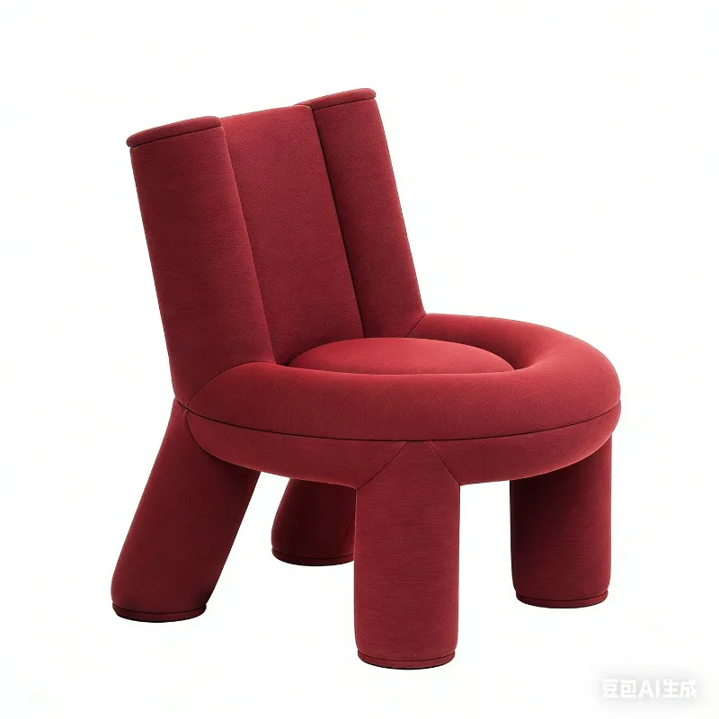 

Internet celebrity elephant leg leisure red single sofa chair living room balcony light luxury