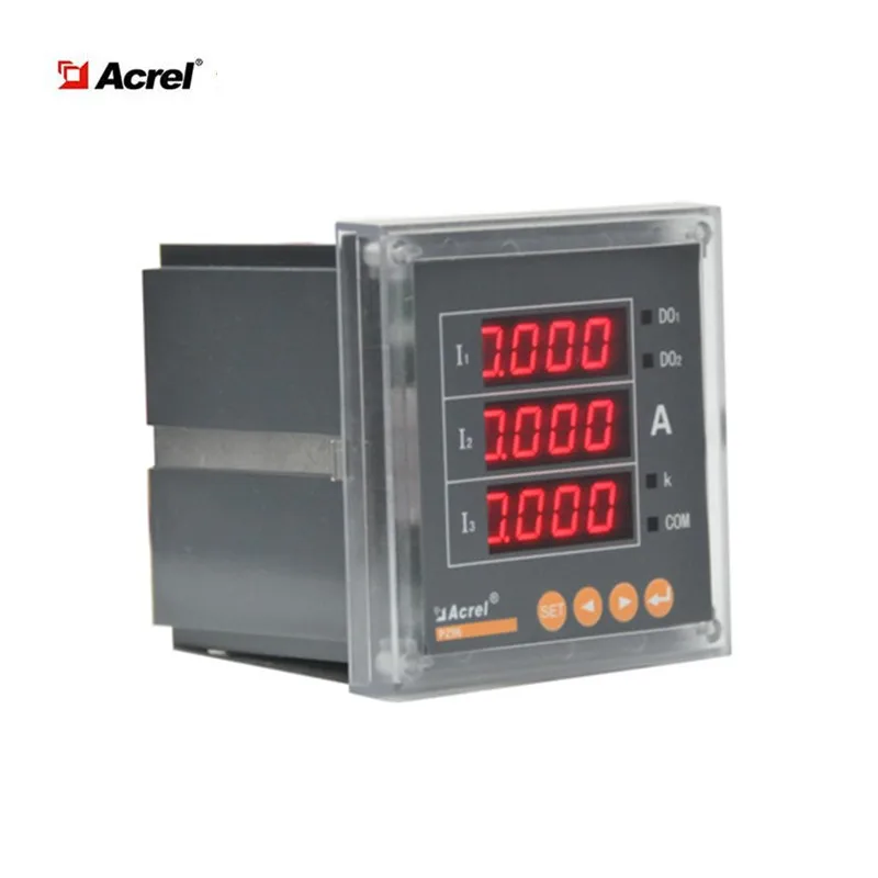 PZ96-AI3/MC ac three phase led programmable digital ammeter optional one analog output rs485 modbus