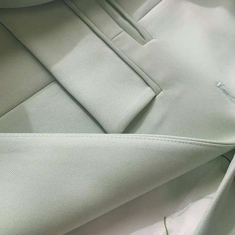 

Blazer Mujer Women'S Coat Type Cozy Relaxed Collarless Reduction Watercolor Sublimation Decorative Stitched Bottom-Layer