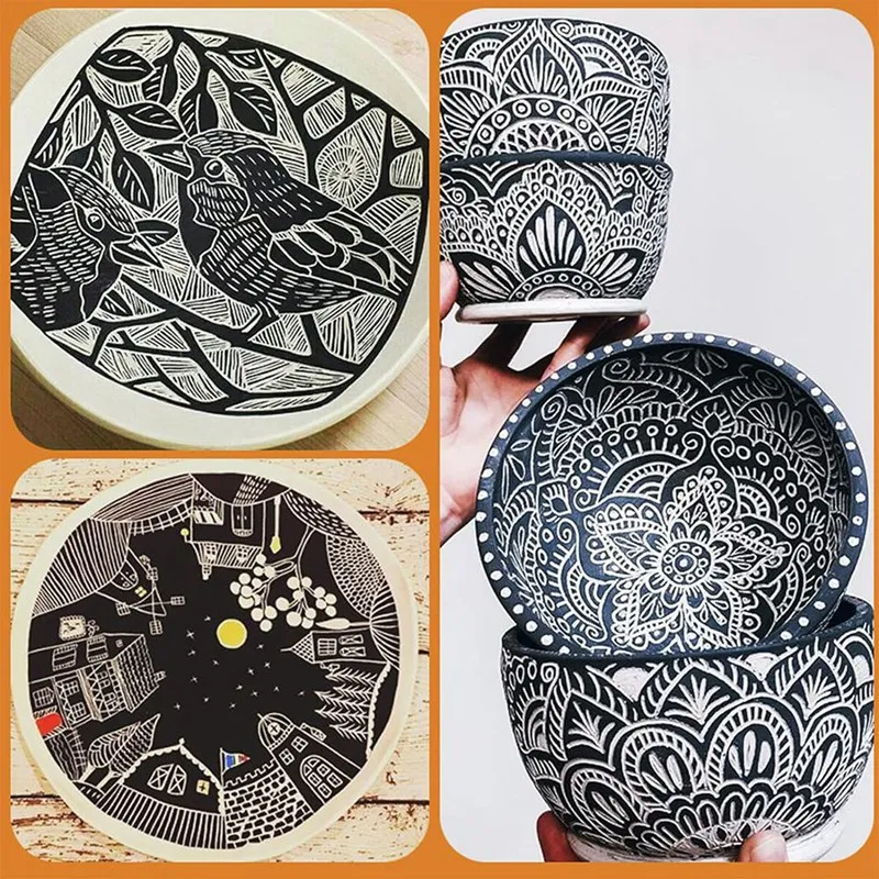 مجموعة أدوات نحت الطين ، سهلة التركيب ، مكشطة النحت الزرقاء ، أدوات النمذجة الحرفية ، سهلة الاستخدام