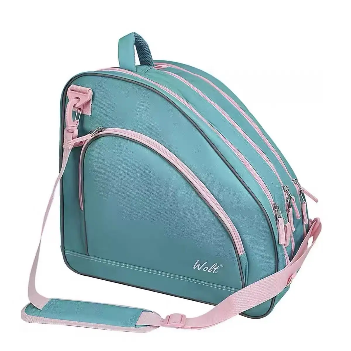 Wolt Large Capacity Roller Skates Bag Single Shoulder Crossbody Bag Ice Skateboard Storage Pouch Outdoor Sports Bag for Men A...