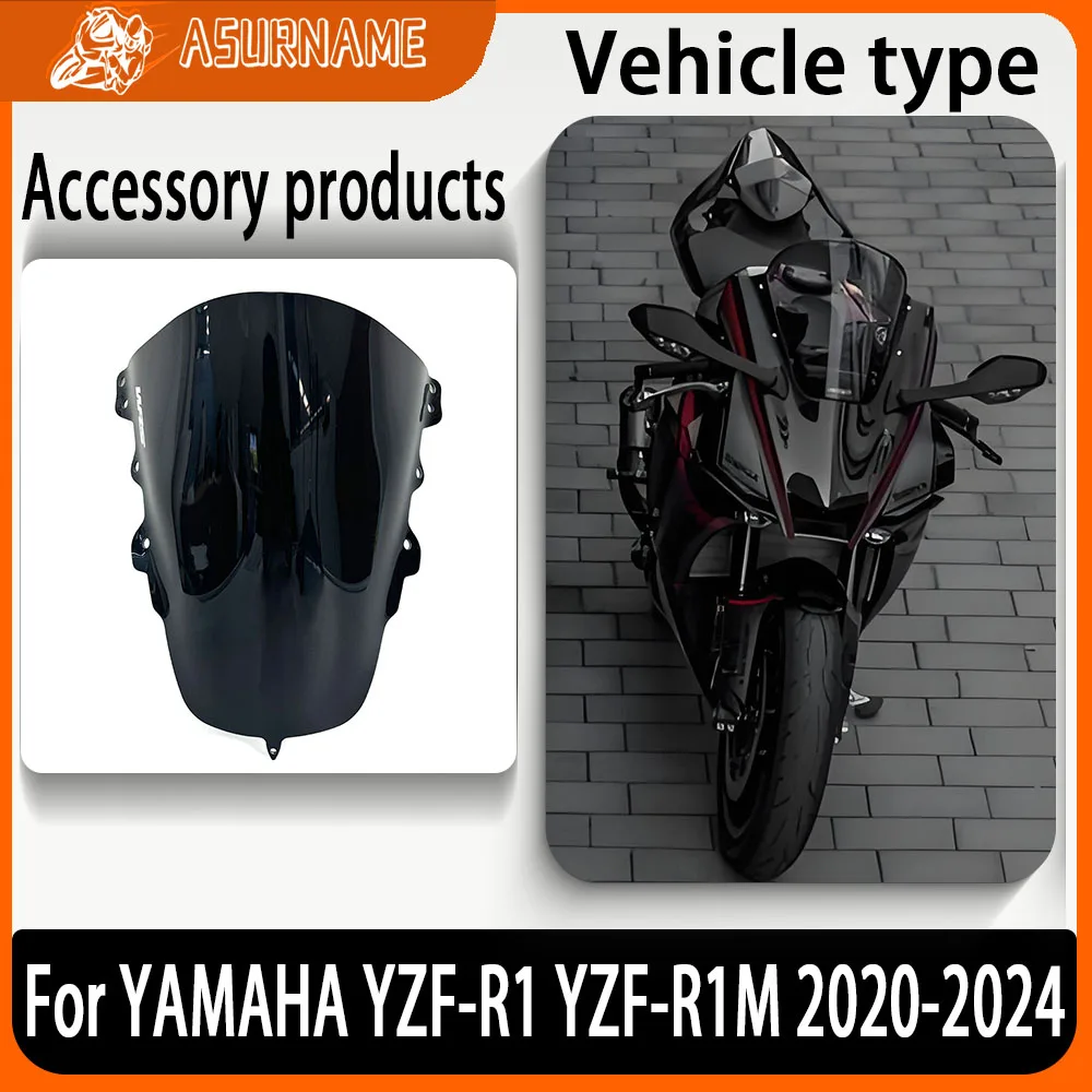

For YAMAHA YZF R1 YZF-R1 YZFR1 YZF-R1M R1M 2020-2024 2023 Motorcycle Screen Windshield Fairing Windscreen Baffle Wind Deflectors