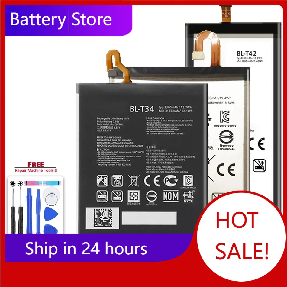 Replacement Mobile Phones Battery For LG V60 V50 V40 V30 V20 V10 ThinQ 5G ThinQ Q710 H930 H990N H961N LS998 Q8 2018 LM-V500