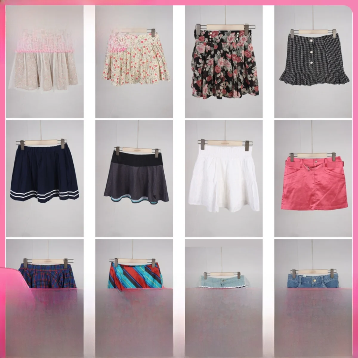 

Винтажная летняя японская клетчатая юбка в стиле ретро, джинсовая юбка трапециевидной формы длиной до пола для девочек, студенческая повседневная одежда