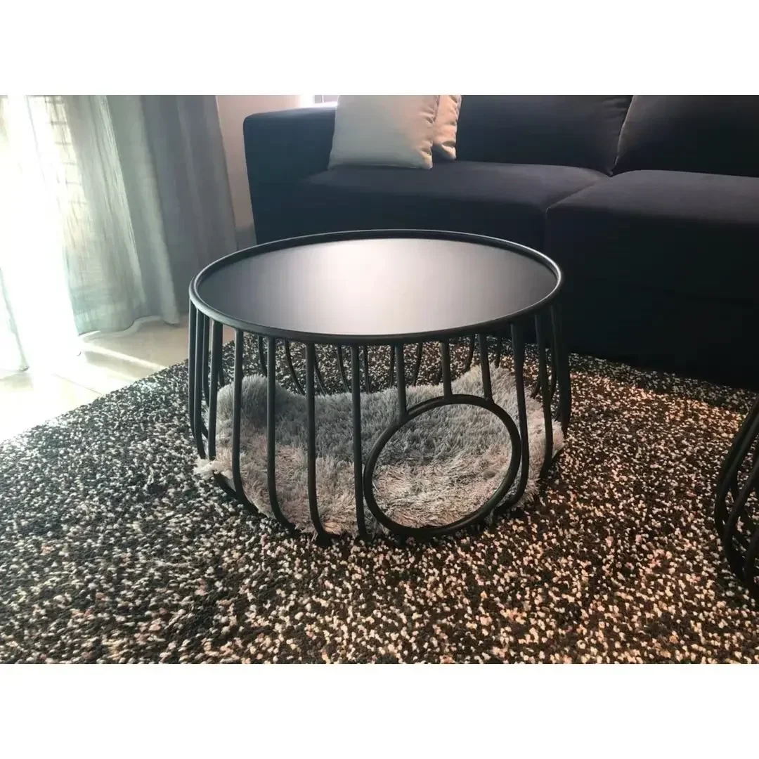 Nordic Modern Creative Tea Table People and Cats Share Coffee Table Pet Cat Nest Household Glass Tea Table