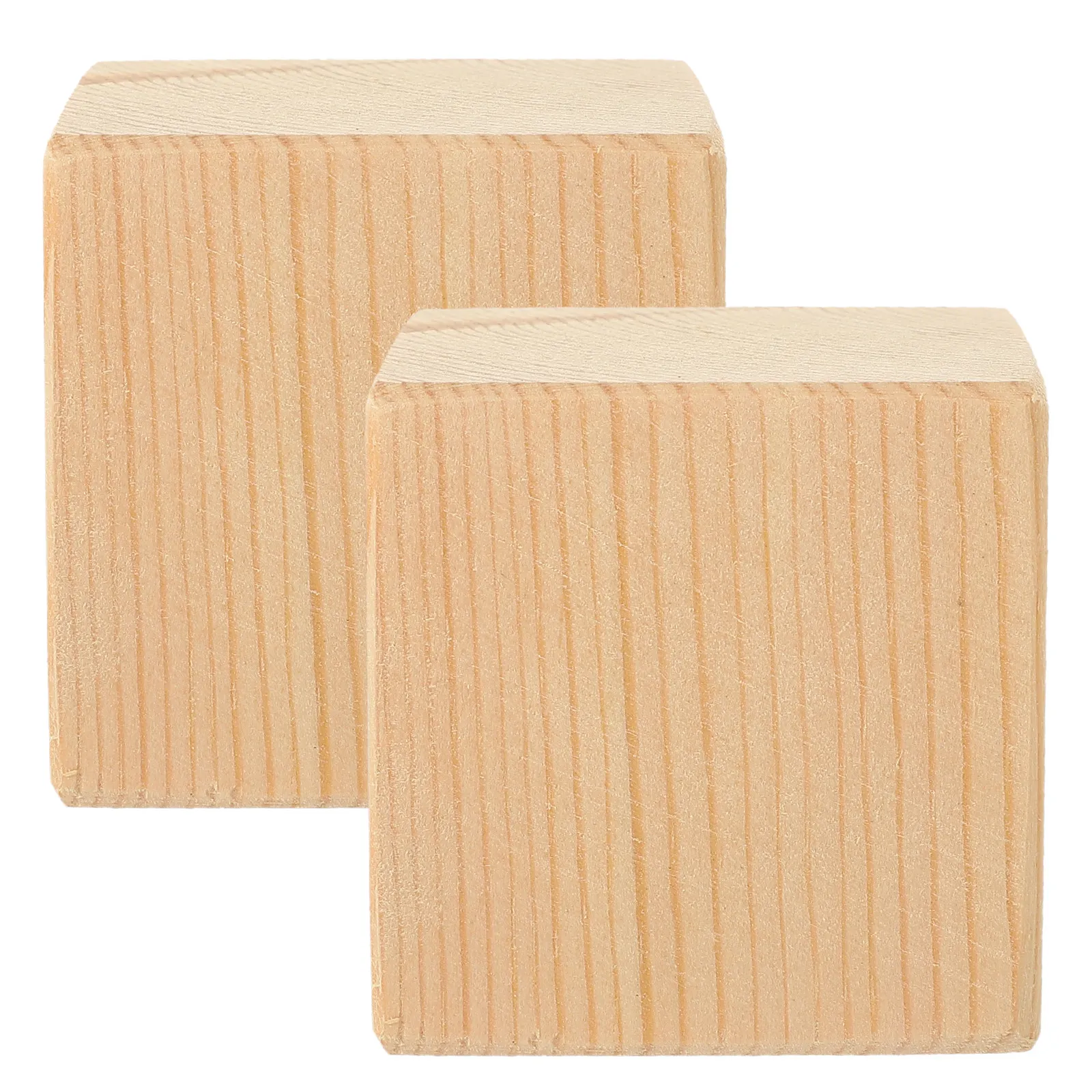 2Pcs Premium Wood Bed Raisers Blocks Furniture Lift Risers for Bed Frame Sofa Legs Desk Table Chairs Extra Underbed Storage
