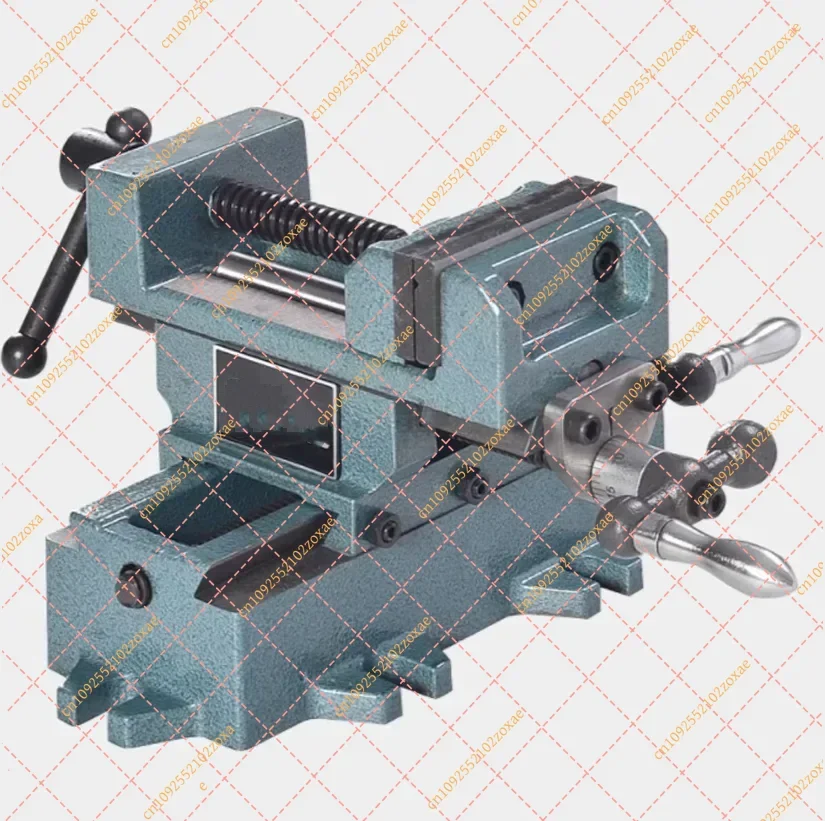 Heavy Duty Cross Slide Vise 3/4 Inch Bench Clamp 2-Way Precision Milling Vice Flat Metalworking Tool for Drill Press