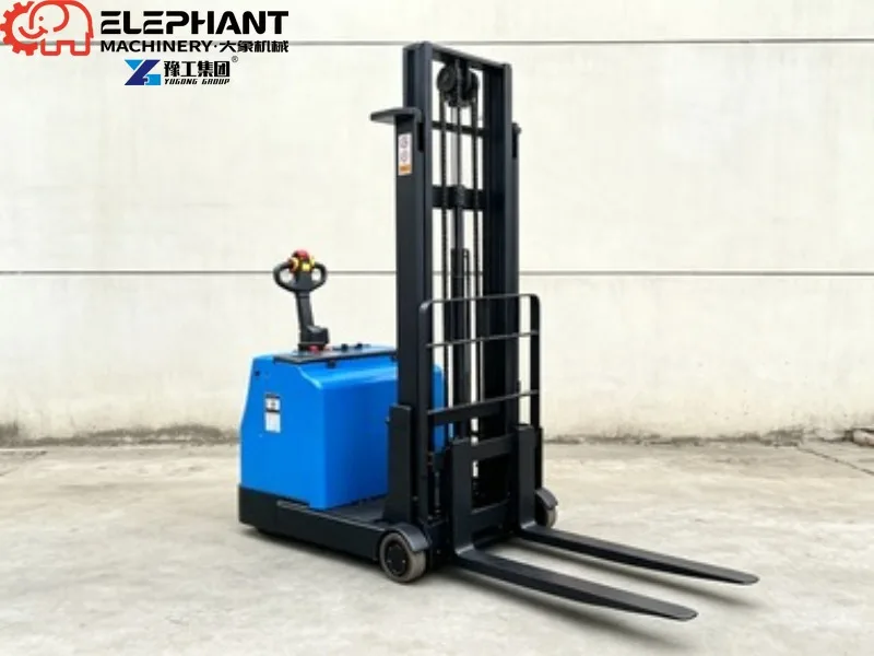 Rider Electric Pallet Stacker Lifter, 1.5ton 1500kg Capacity For Warehouse Pallet High Stacking Operation