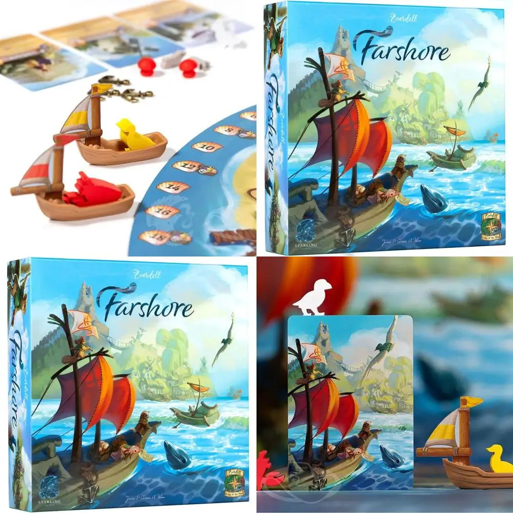 

Everdell Farshore: Deluxe Collector's Edition - 1-4 Player Strategy Board Game | Age 10+ | Cozy Fantasy Seaside Adventure