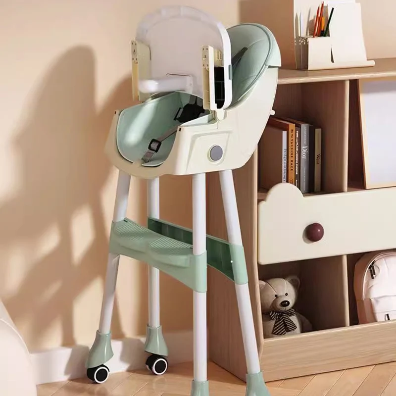 Rocking Chair Baby Seat Children's Kitchen Child Dining Wheels High Chair Cushion Plastic silla infantil Bedroom Furniture