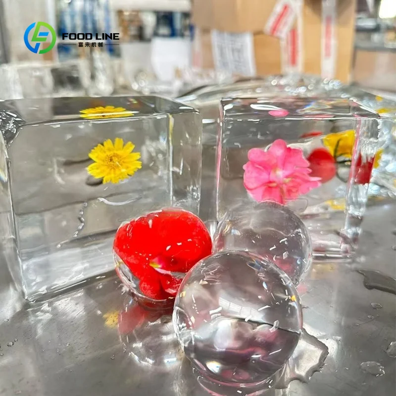 Customized Industrial Cubed Ice Ball Maker Machine in Small Cubes Automatic Commercial Transparent Ice Cubes Making Machine