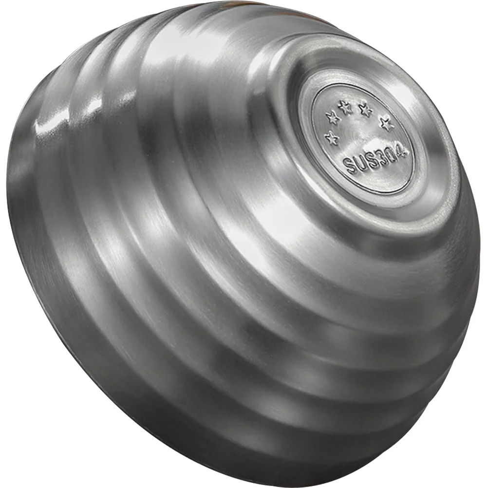 

Stainless Steel Insulated Bowl Double Layer Soup Cereal Noodle Ramen Serving Dish Compact Home Restaurant Tableware