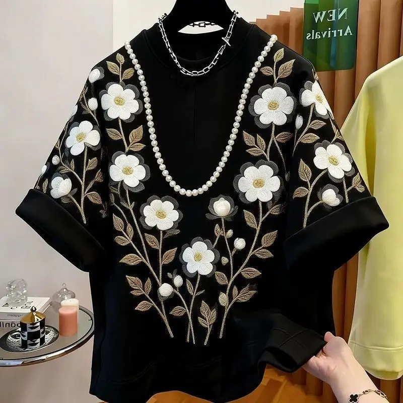 Summer New Fashion Casual Printing Comfortable and Advanced Sense To Wear Beautiful Tops Women's Clothing Exquisite Simplicity